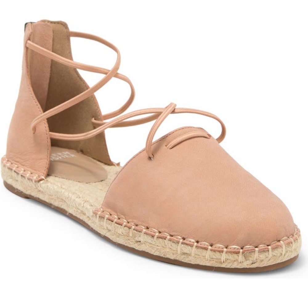 Eileen Fisher Lace-Up Espadrille Toffee Cream 7